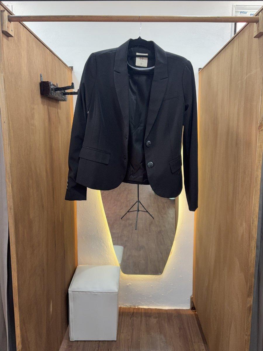 Blazer negro 2 botones (INDIAN)