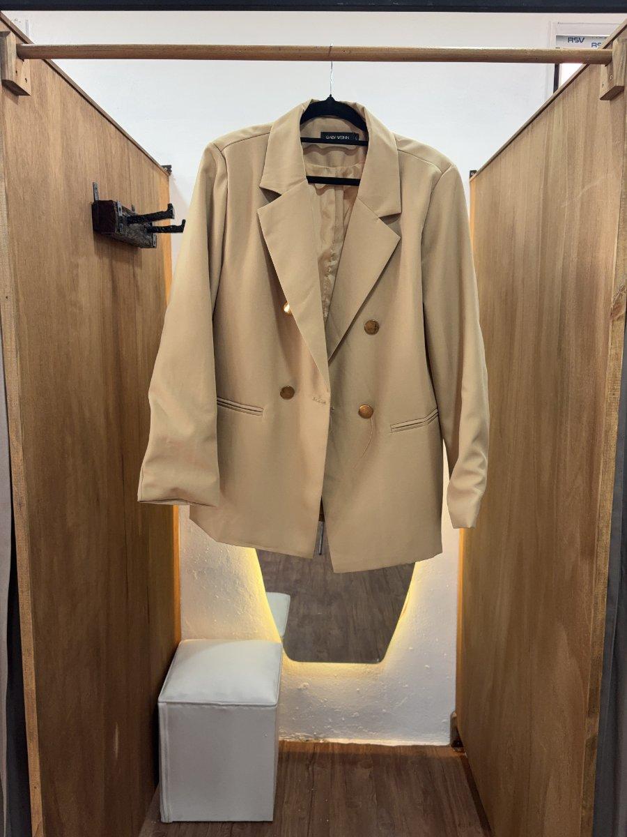 Blazer beige largo
