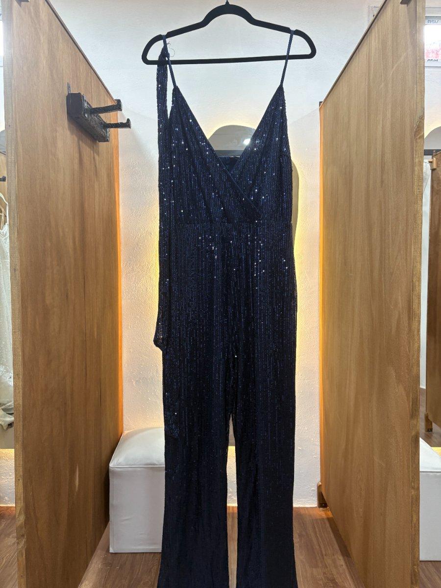 Mono negro con lentejuelas