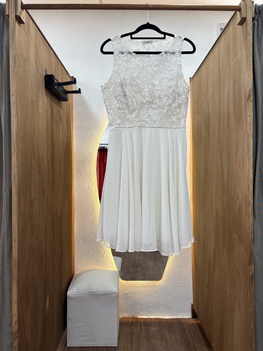 Vestido corto blanco