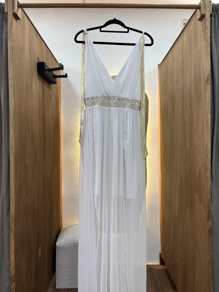 Vestido largo blanco novia/quinceañera