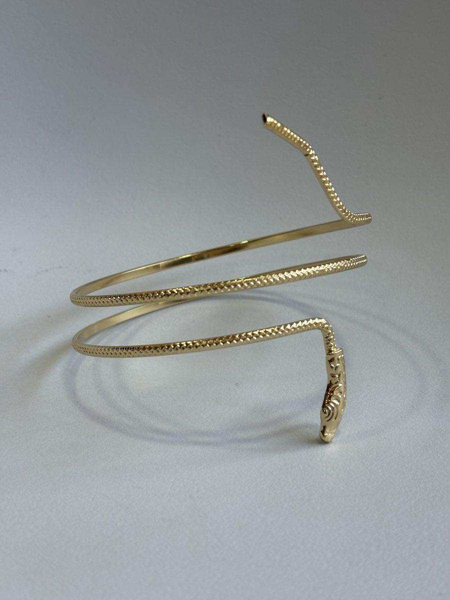 Brazalete dorado serpiente