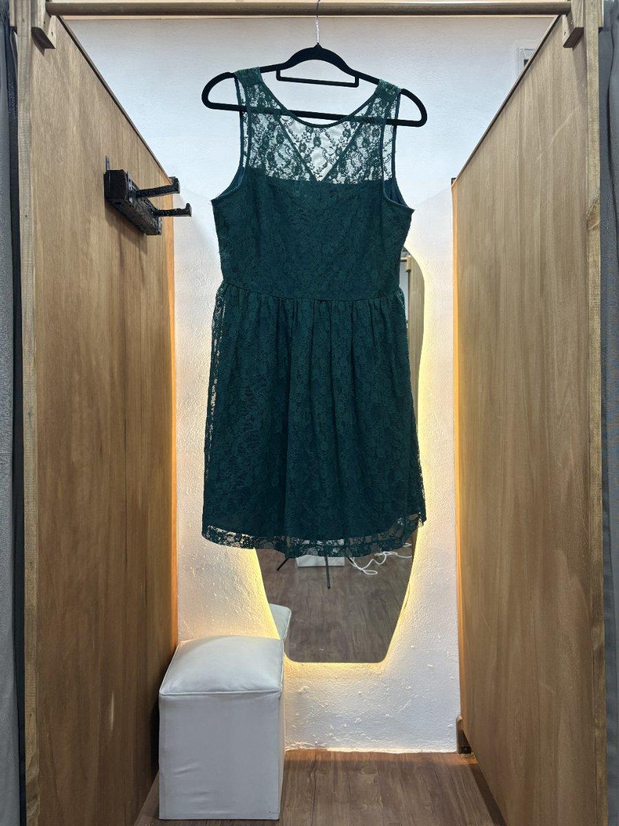 Vestido corto verde