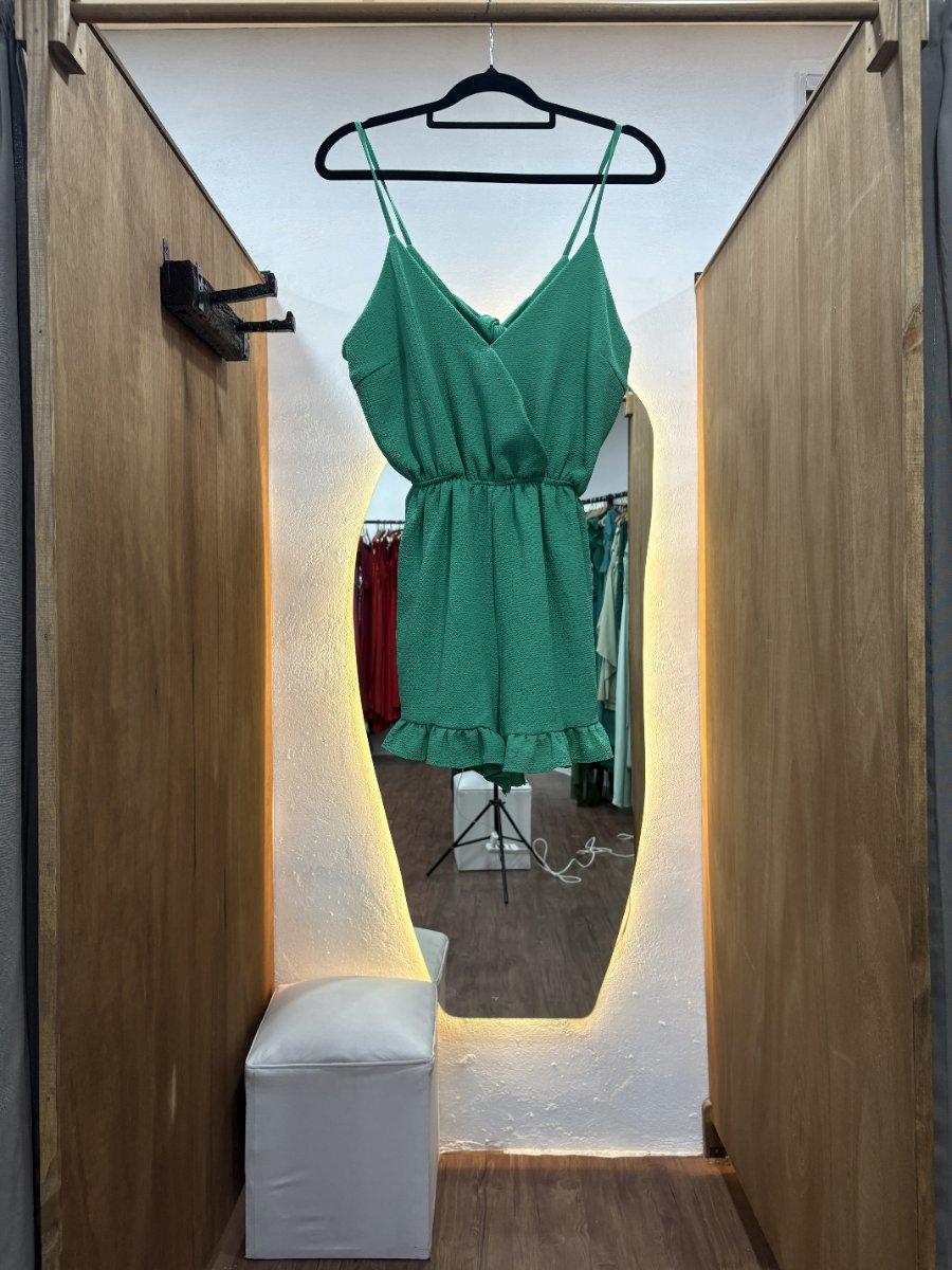 Vestido corto verde