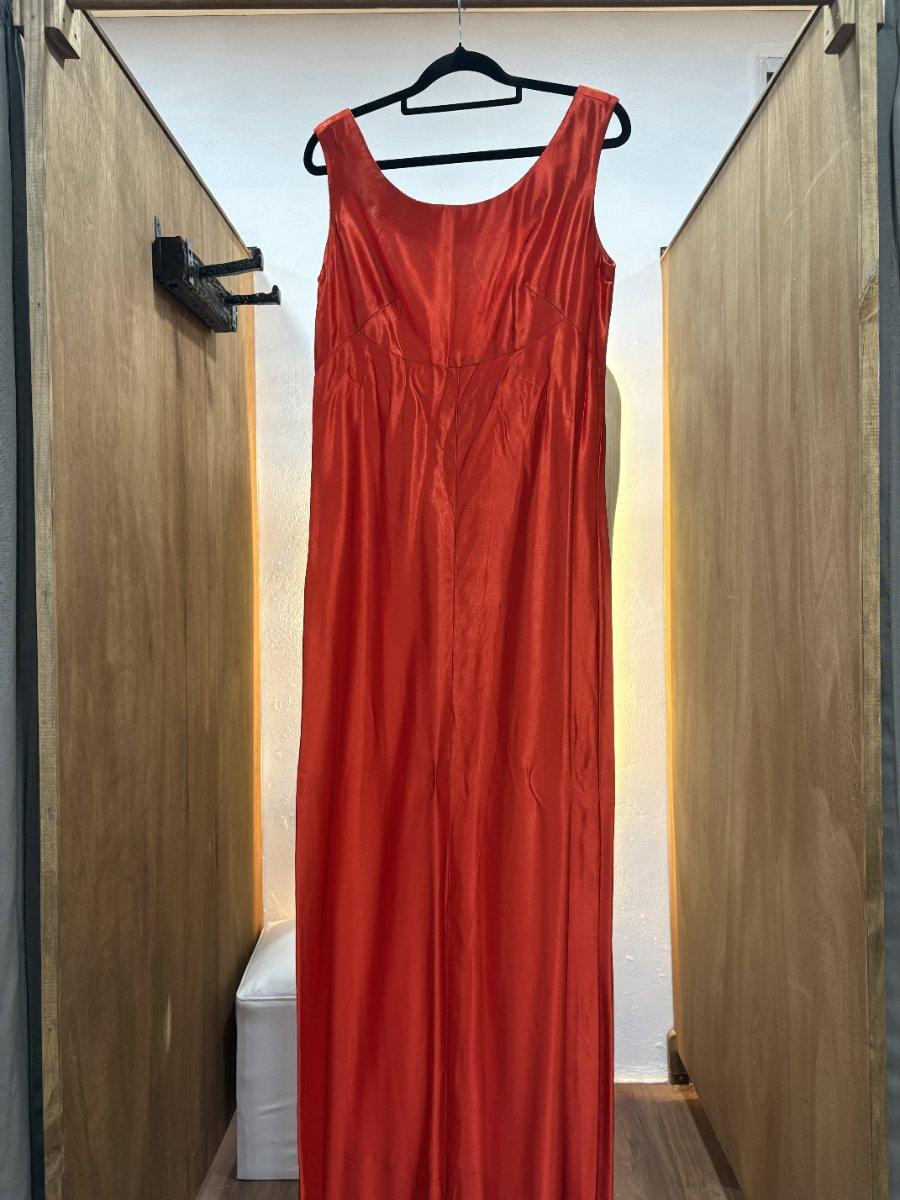 Vestido rojo brillos