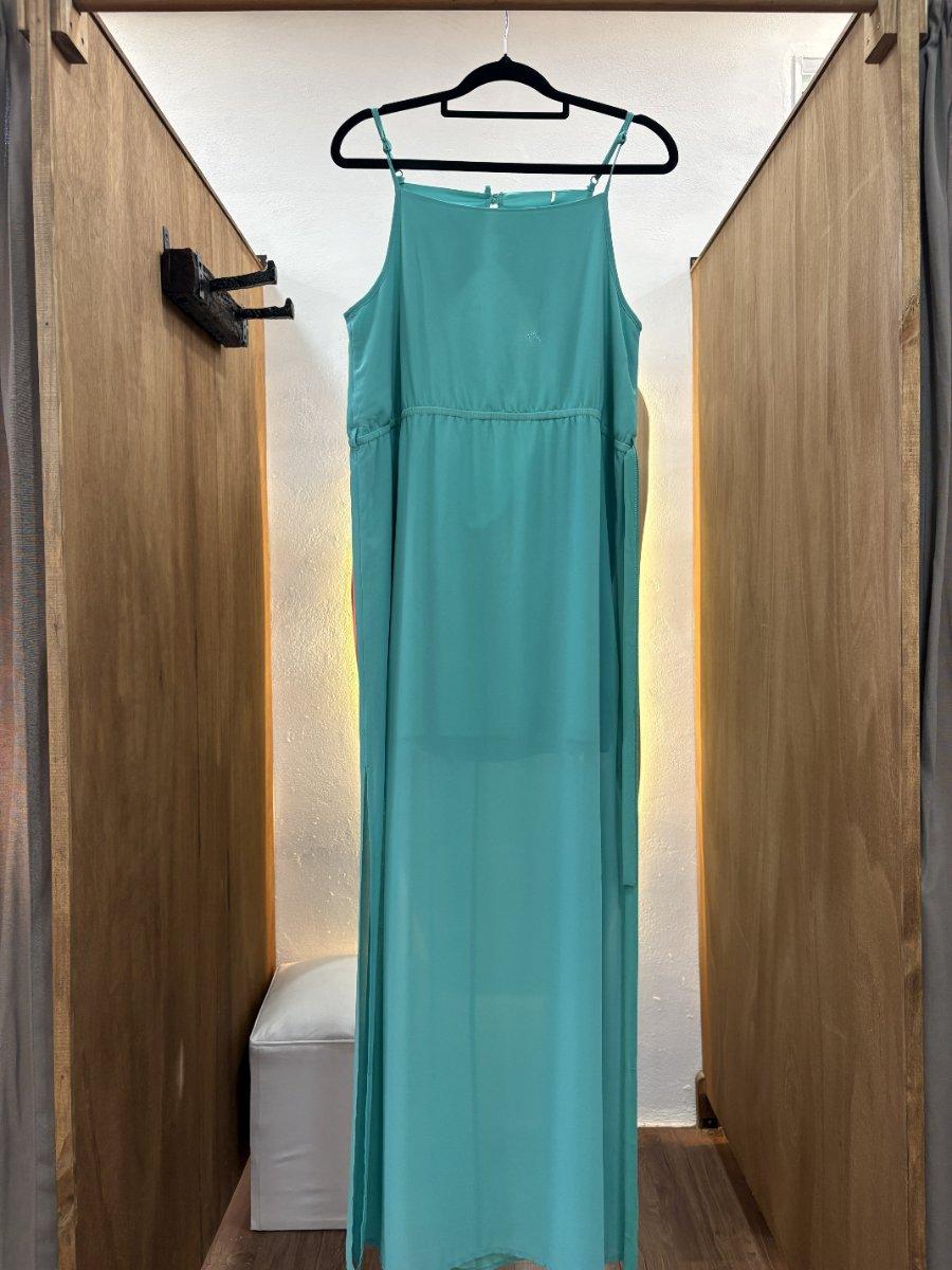 Vestido largo verde