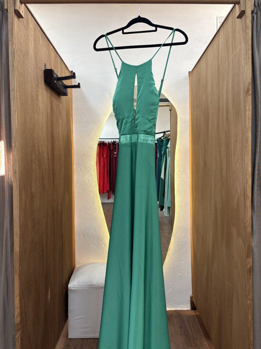 Vestido largo verde