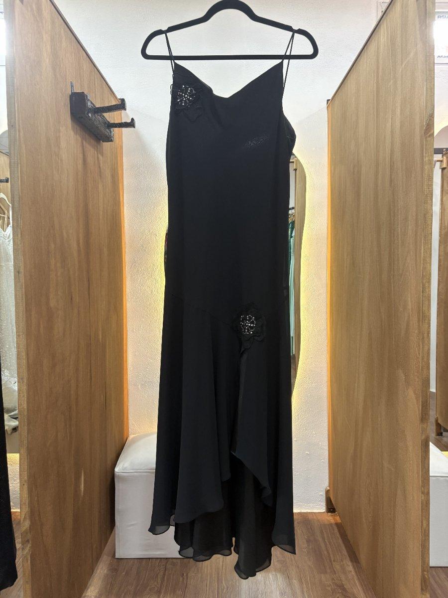 Vestido largo negro