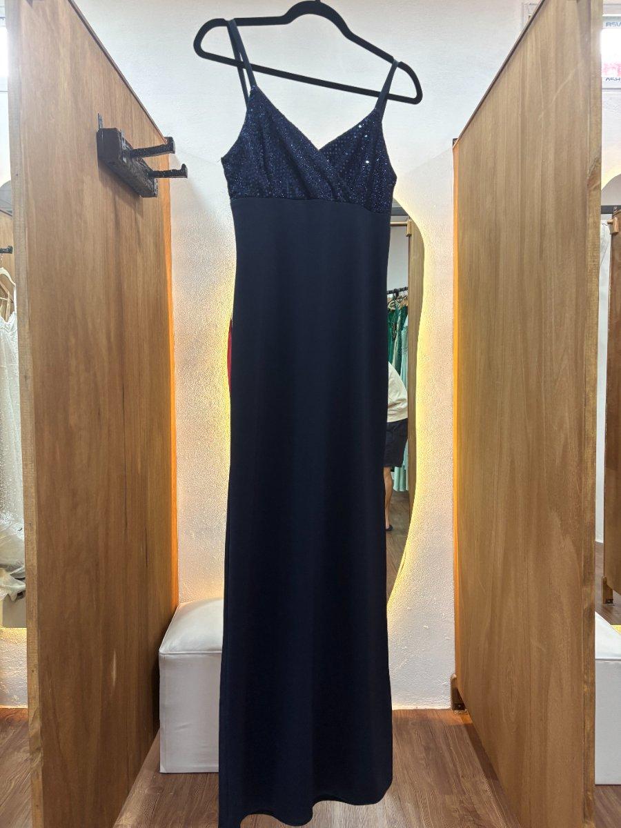 Vestido largo azul