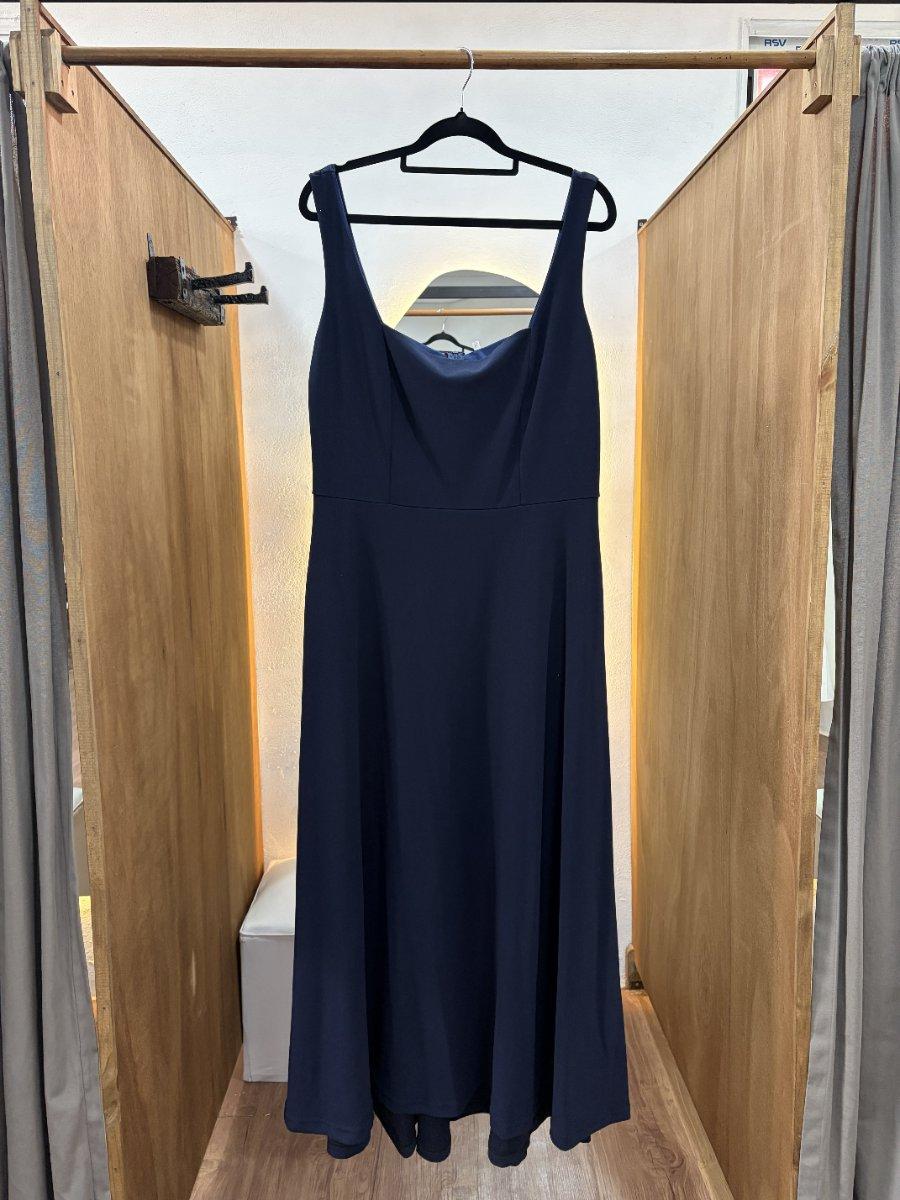 Vestido largo azul