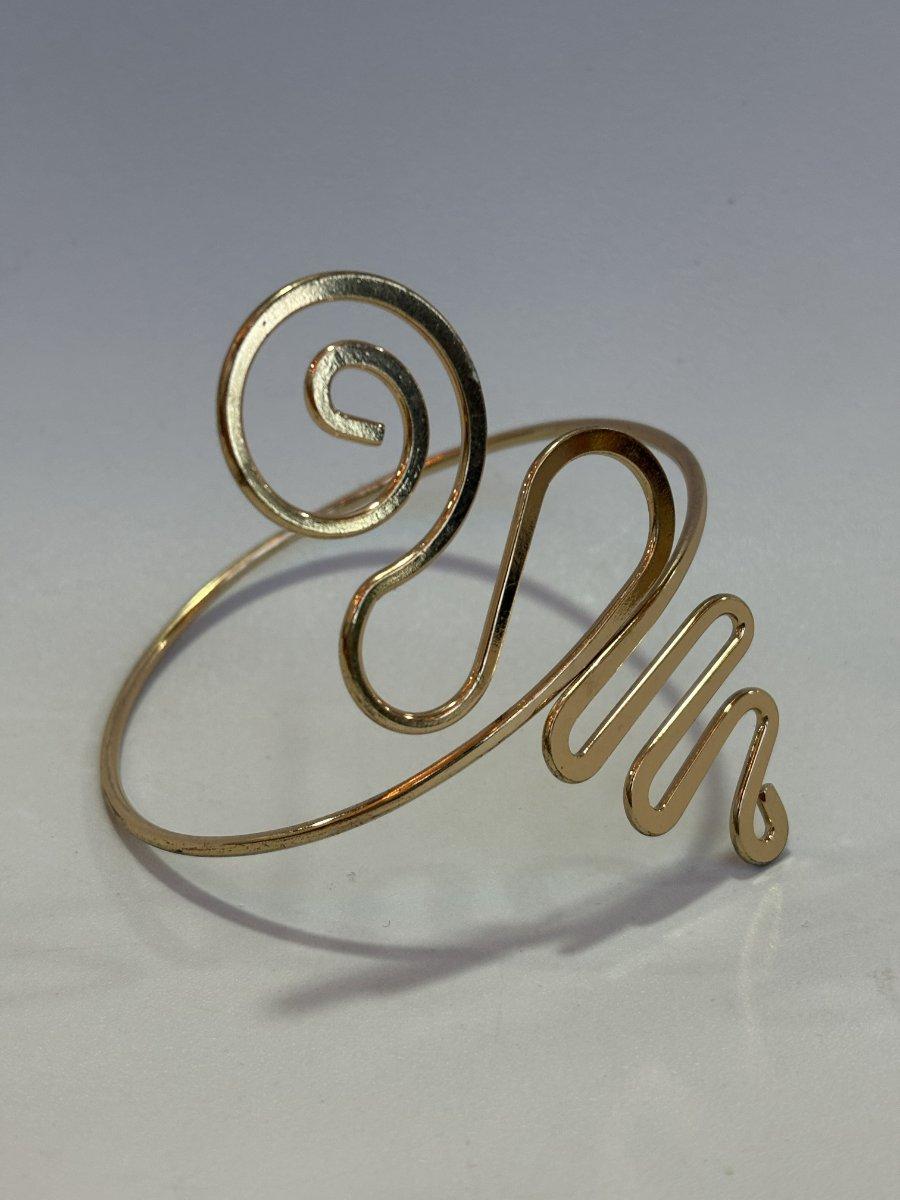 Brazalete dorado serpiente