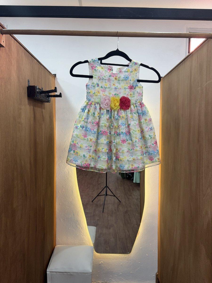 Vestido de niña floreado