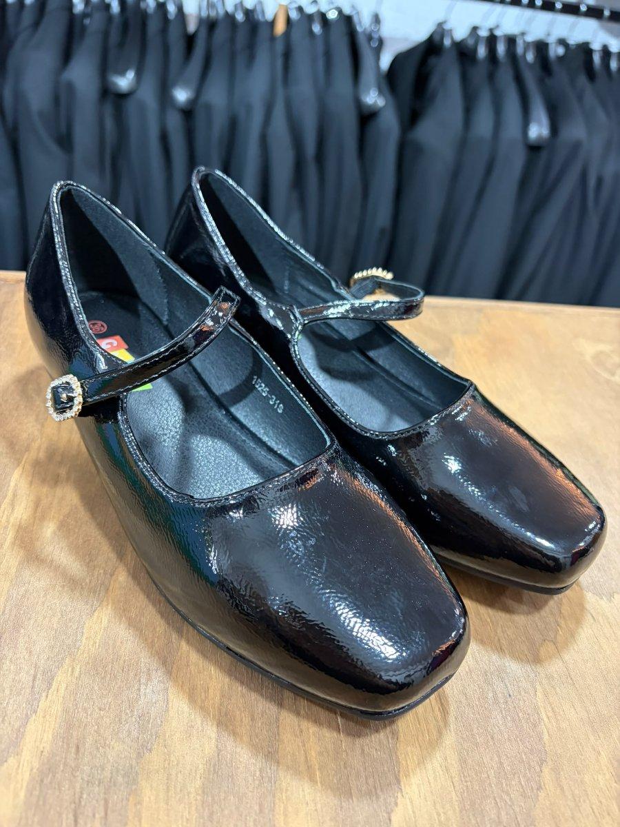 Zapatos de niña de charon negro